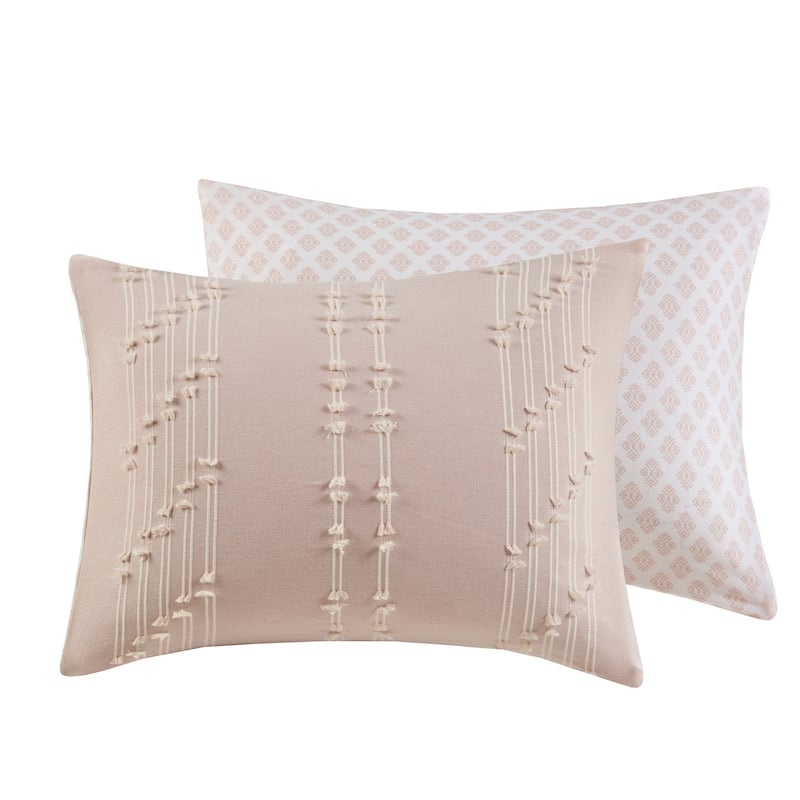 INK+IVY Kara 3 Piece Cotton Jacquard Duvet Cover Set (Insert excluded)