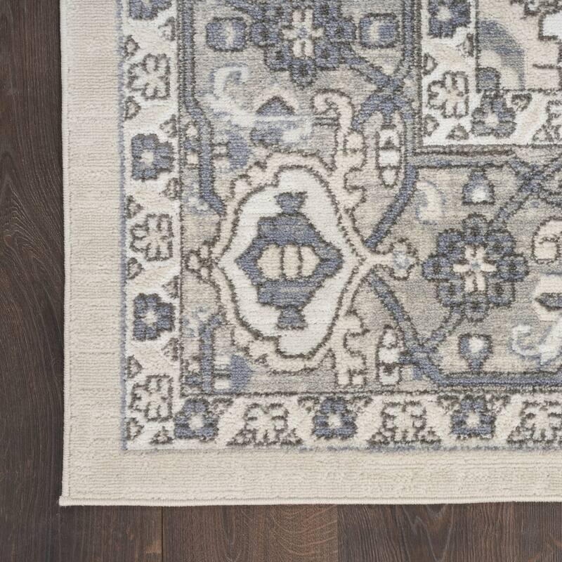 Power Loomed Distressed Traditional Area Rug