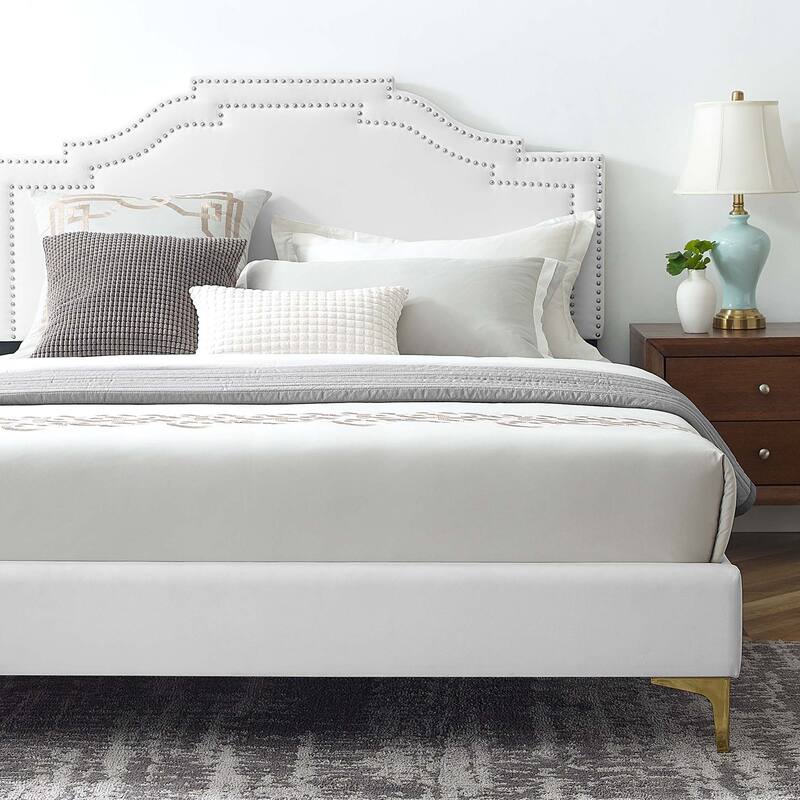 Adelaide Performance Velvet King Platform Bed