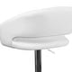 preview thumbnail 19 of 178, Vinyl Adjustable Height Barstool with Rounded Mid-Back