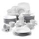 preview thumbnail 1 of 4, MALACASA JULIA 60-Piece Porcelain Dinnerware Set (Service for 12)
