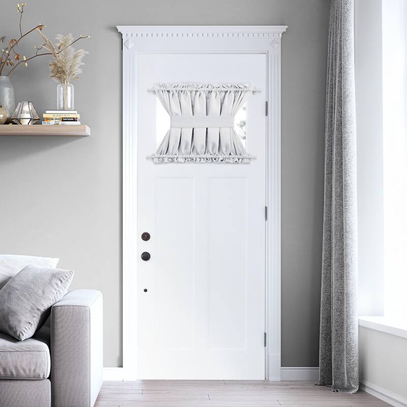 Deconovo French Door Curtain with Rod Pocket and Tieback 1 Panel