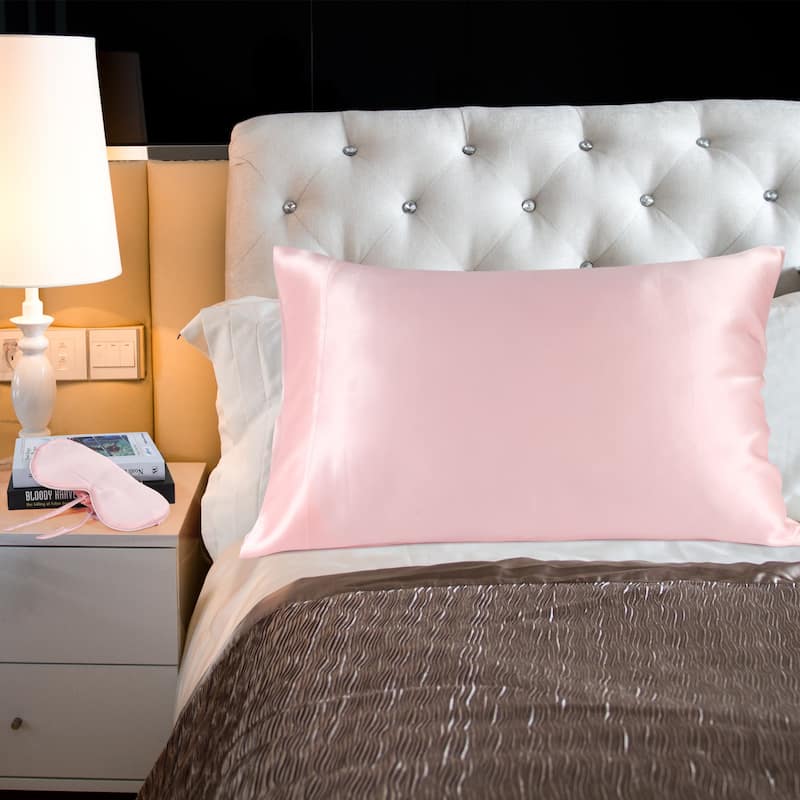 19 Momme Silk Pillowcase with Eye Cover Set