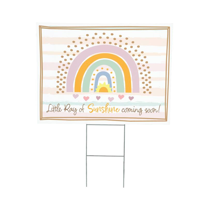 24" x 18" Yard Sign with H-Stake, Little Ray of Sunshine coming soon!