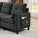 preview thumbnail 46 of 49, 77.36" L Shaped Sectional Sofa with Side Storage Pocket and Reversible Ottoman