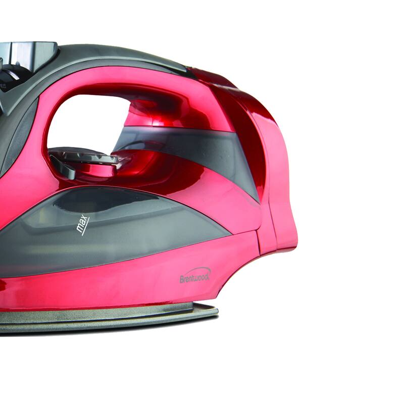 Steam Iron With Retractable Cord Ruby