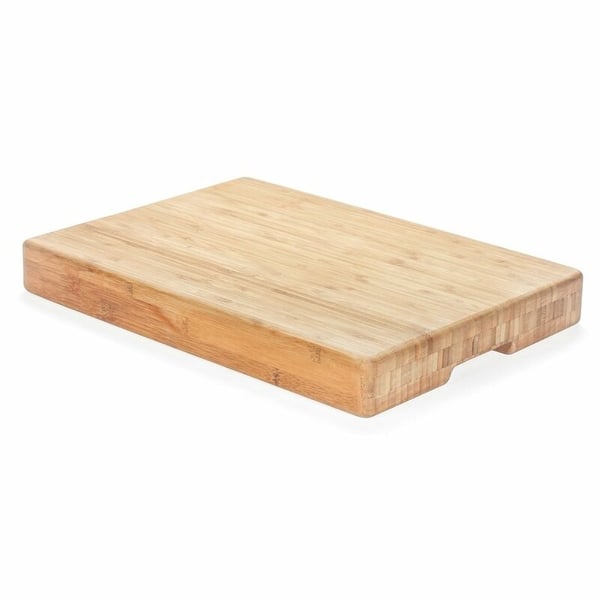Heim Concept Organic Bamboo Cutting Board and Serving Tray with Drip Groove