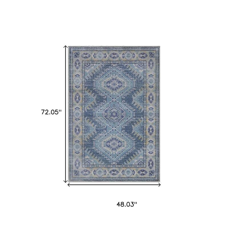 HomeRoots Southwestern Modern, Contemporary Rectangle Area Rug