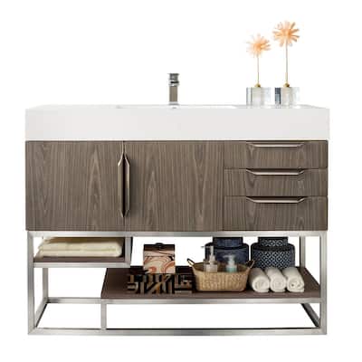 James Martin Vanities 983-V48-R-BN-GW Columbia 48" Free Standing