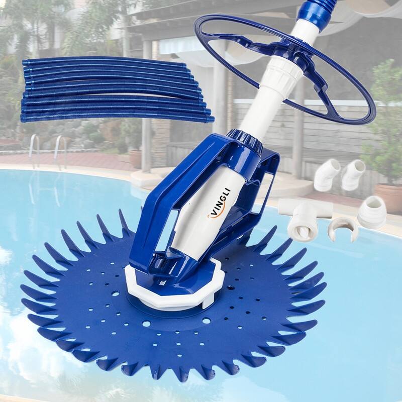 Pool Vacuum Above Ground Indoor Outdoor Automatic Swimming Pool Cleaner Sweep Crawler Sweeper