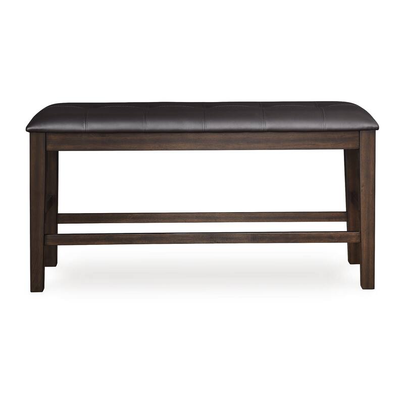 Signature Design by Ashley Ralene Brown Counter Height Dining Bench - 50" W x 16" D x 26" H