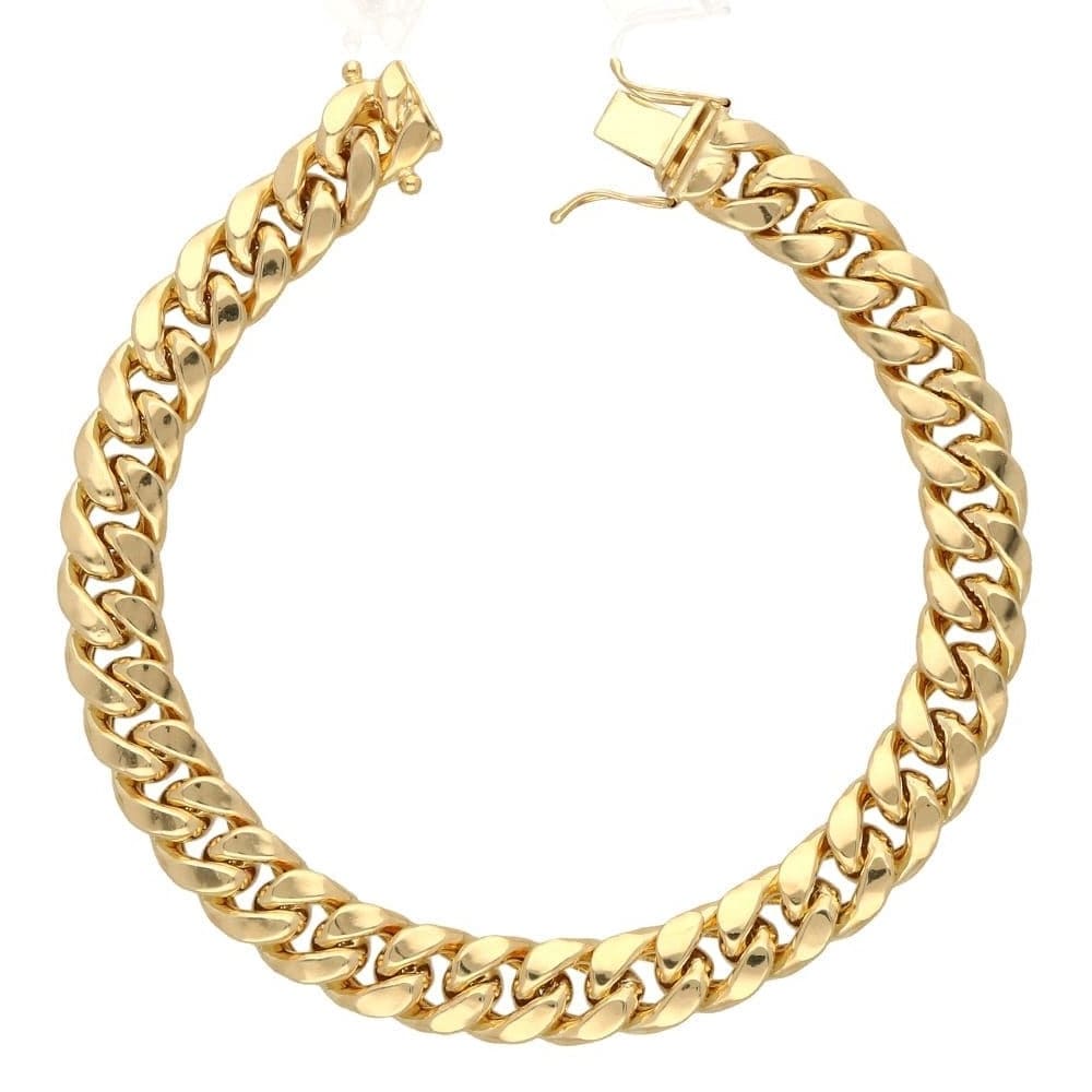 lightweight mens gold bracelet