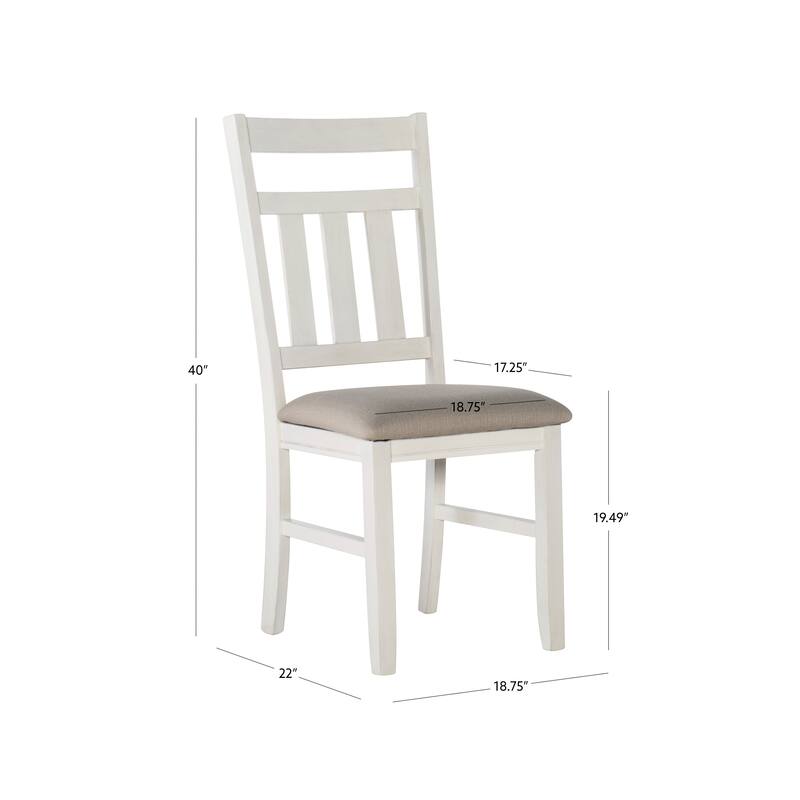 Linon Chester 5-Piece Rustic Farmhouse Dining Set
