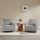 preview thumbnail 65 of 67, Spruce & Spring Rebecca Swivel Accent Chair Armchair with Back Cushion