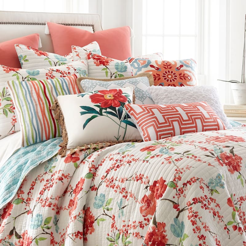 Simone Floral Full/Queen Quilt Set - Levtex Home