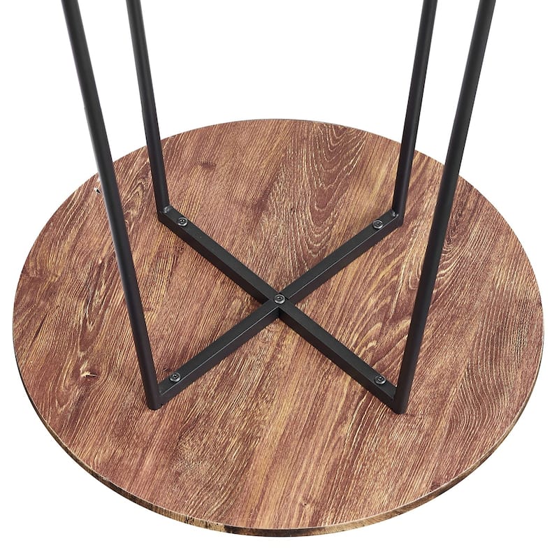 Taomika, Bistro Pub Table Round Dining Table-Brown/Black/Coffee/Maple Color-Four Colors