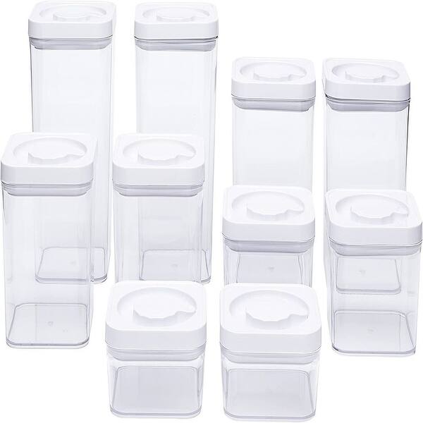 10Piece Square Airtight Food Storage Containers Bed Bath & Beyond 39079897