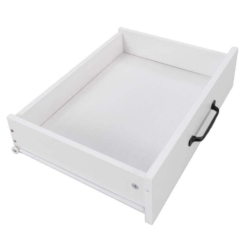Kitchen Cart with Drop Leaf,Spice Rack,Towel Rack and Drawer