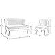 preview thumbnail 13 of 117, Delicia 3 Piece Living Room Set with Golden Legs by HULALA HOME