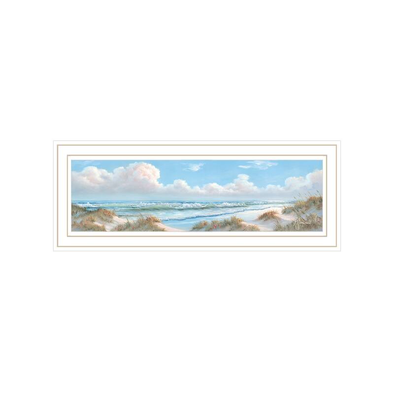 Framed Wall Art - Seascape I, White Frame