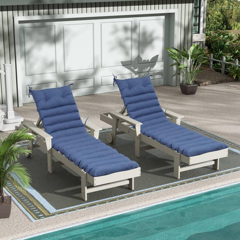 Outdoor Lounge Chair Cushion Replacement Set of 2