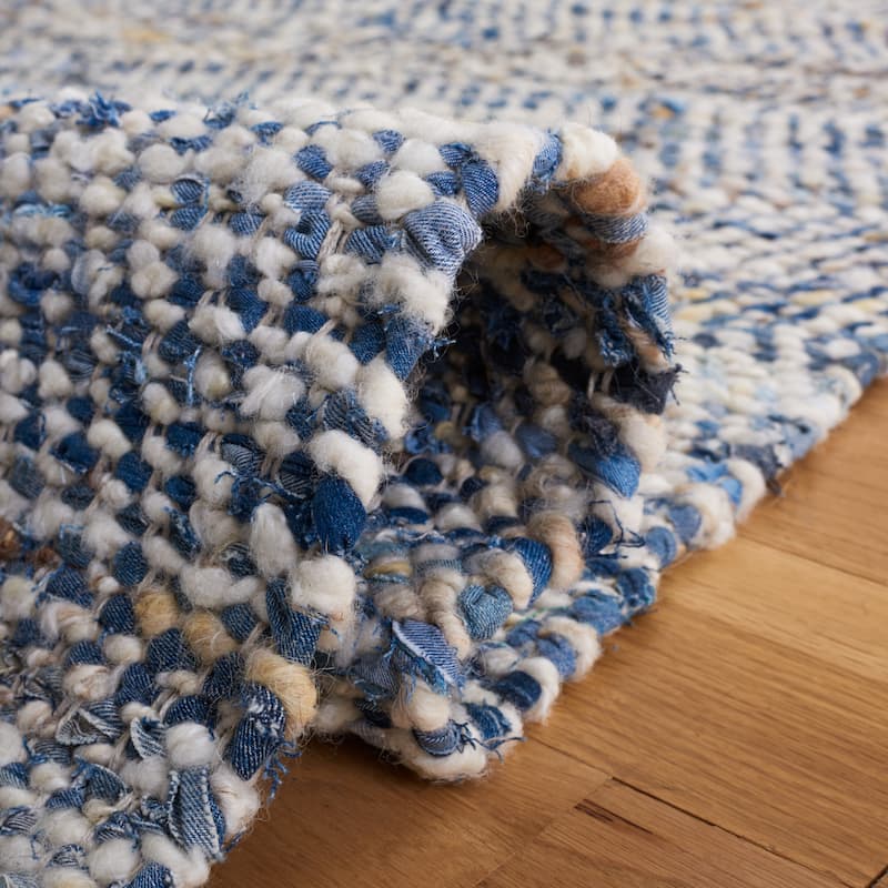 SAFAVIEH, Handmade Natura Janka Wool & Leather Rug