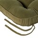 preview thumbnail 3 of 5, Moss Hyatt 2-Piece Reversible Jumbo Rocking Chair Cushion Set