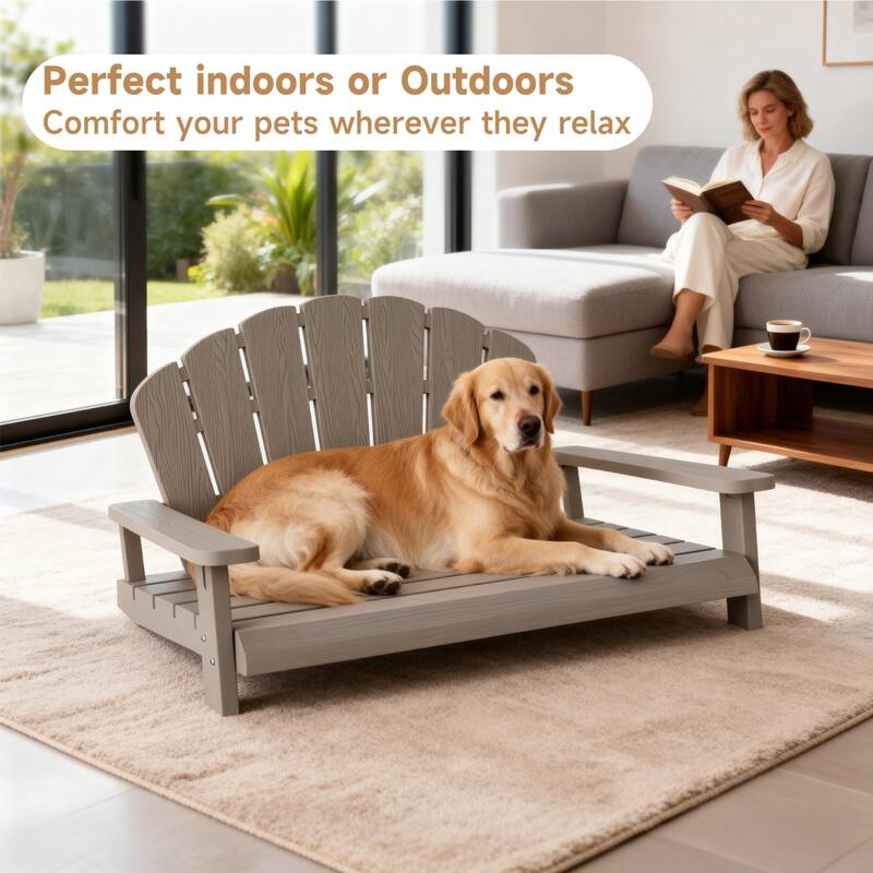 Resin pet bed/chair, weatherproof outdoor gardens, patios, bedrooms, living rooms, cats, dogs, and rabbits.