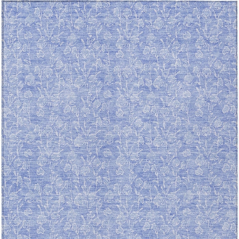 HomeRoots Floral Transitional Rectangle Outdoor Rug