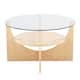 Option Natural Wood/Clear Glass