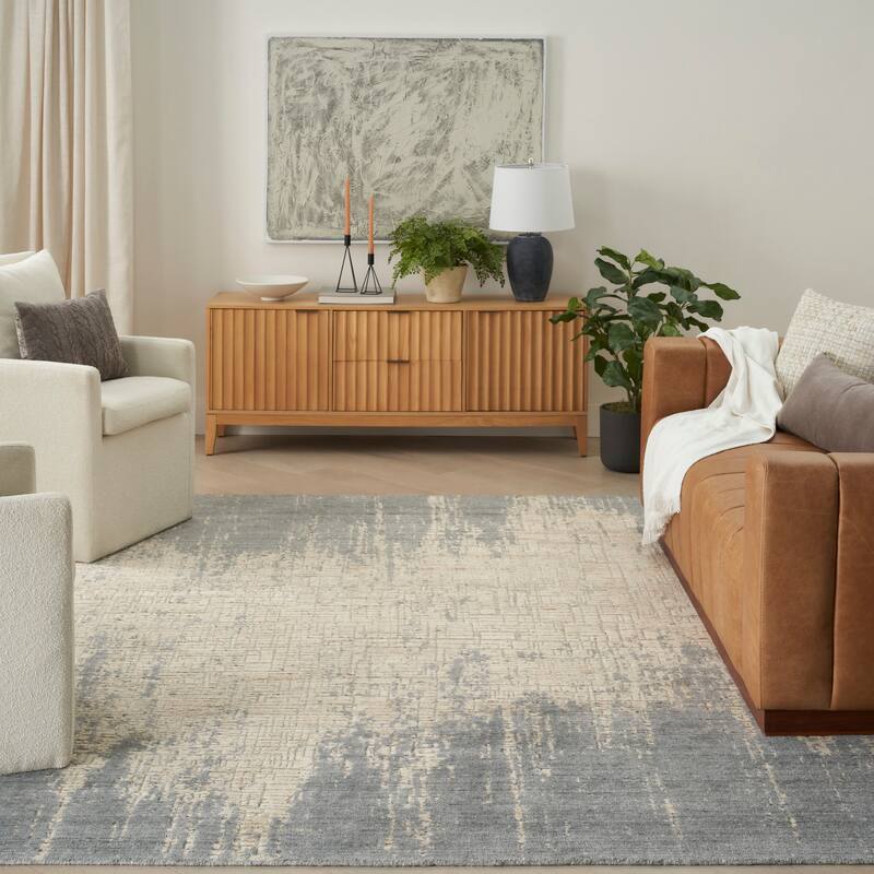 Nourison Harmony Indoor only Beige Abstract Area Rug