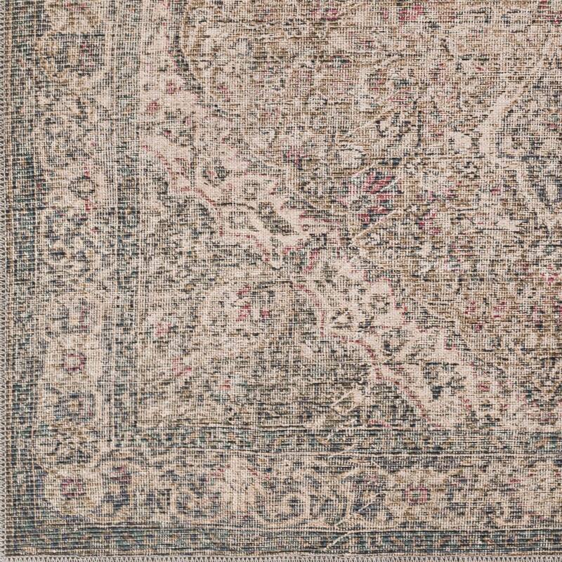 Livabliss Duquette Persian Medallion Printed Machine Washable Area Rug