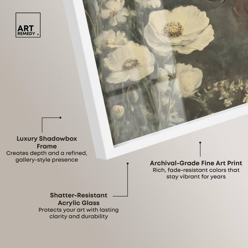 Vintage Botanicals I Shadowbox by Art Remedy