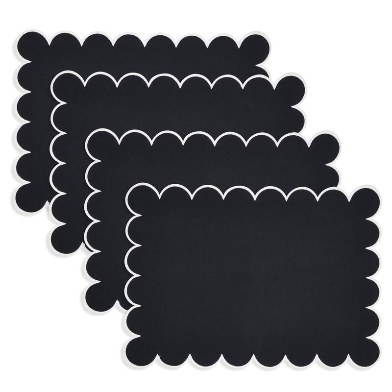 Eco Scallop Border Placemat (Set of 4) - 14"x20"