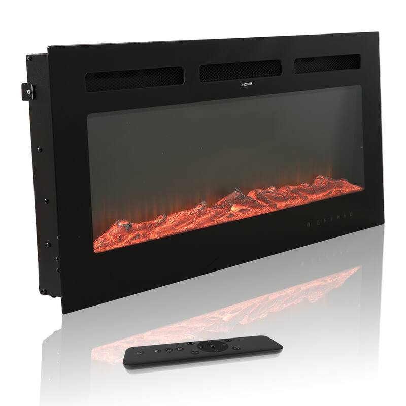 Clihome Ultra-thin Recessed Wall-Mounted Electric Fireplace