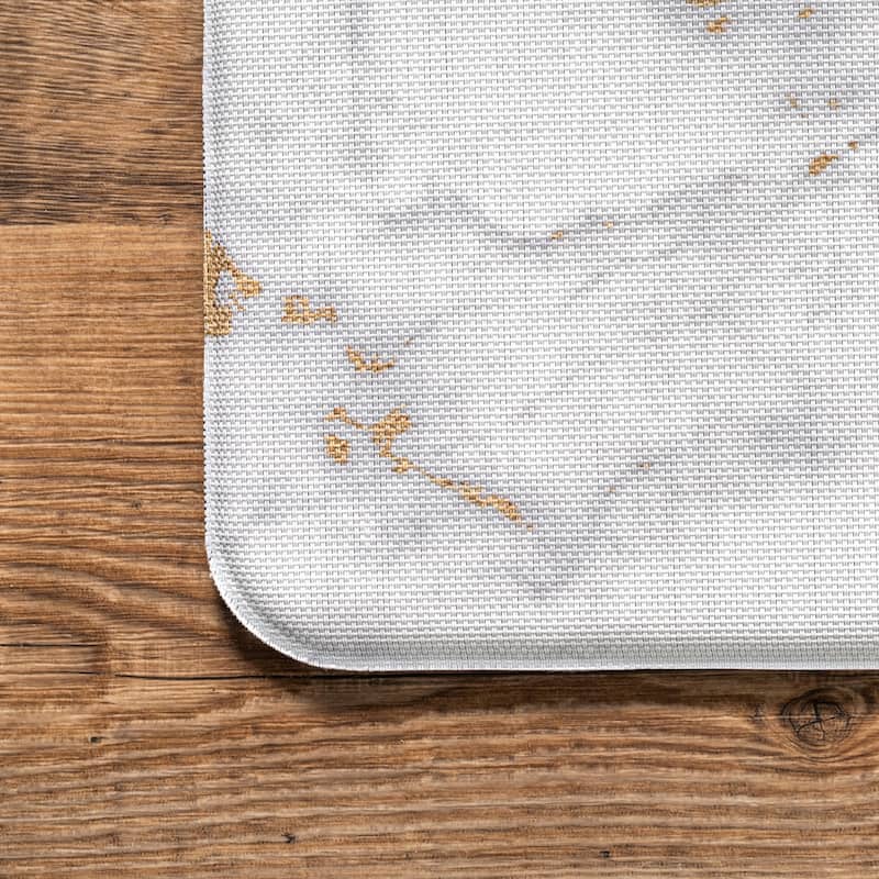 Nuloom Modern Marble Anti Fatigue Kitchen or Laundry Room Comfort Mat