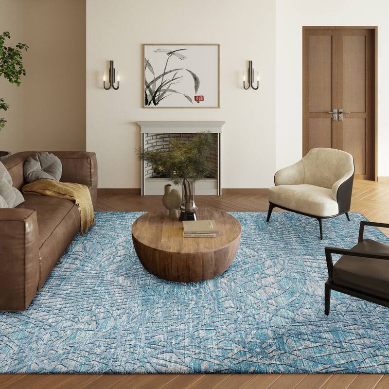 Indoor/Outdoor Rylee Abstract Washable Rug