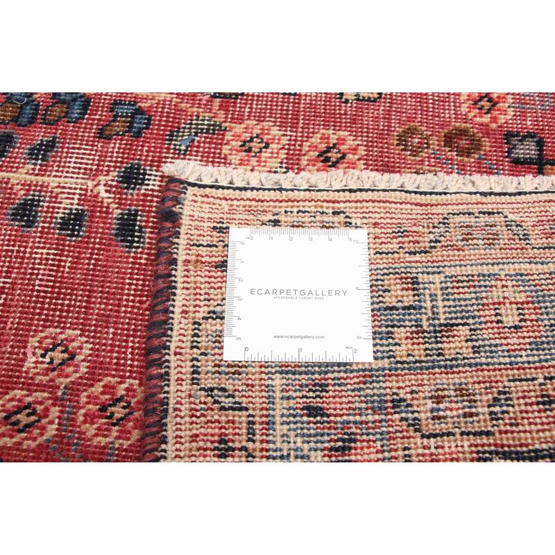 ECARPETGALLERY Hand-knotted Antalya Vintage Red Wool Rug - 6'4 x 9'5