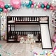 preview thumbnail 2 of 48, Full Over Full Low Bunk Bed with Fence and Ladder for Toddler Kids Teens
