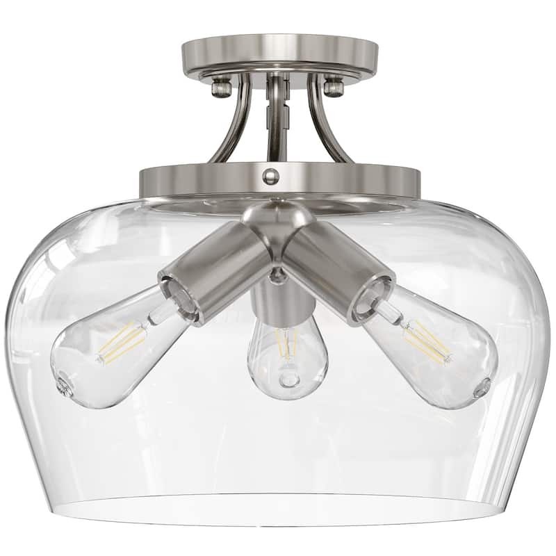 CO-Z 3-Light Semi Flush Mount Ceiling Light