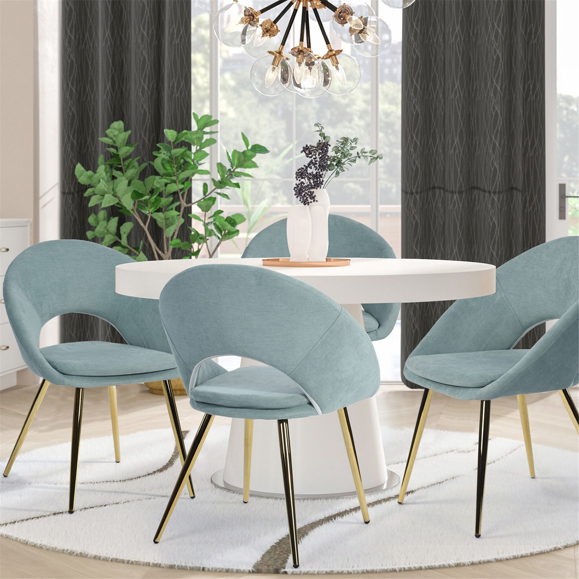 Shop Carson Carrington Igelfors Fabric Cover Dining Chair Set Of 2 Overstock 28701791