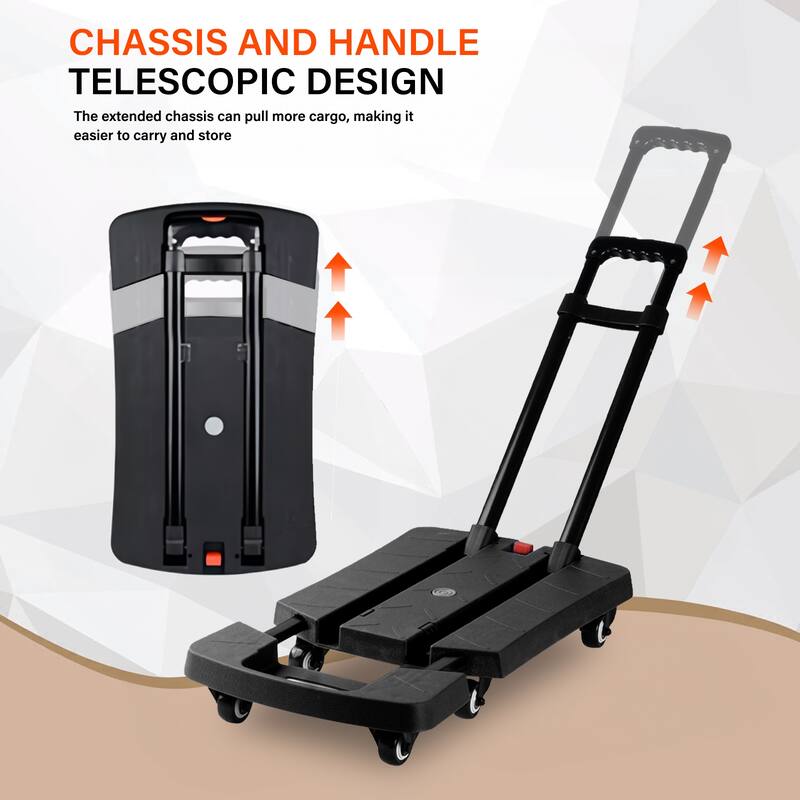 Foldable Push Hand Cart, Platform Truck