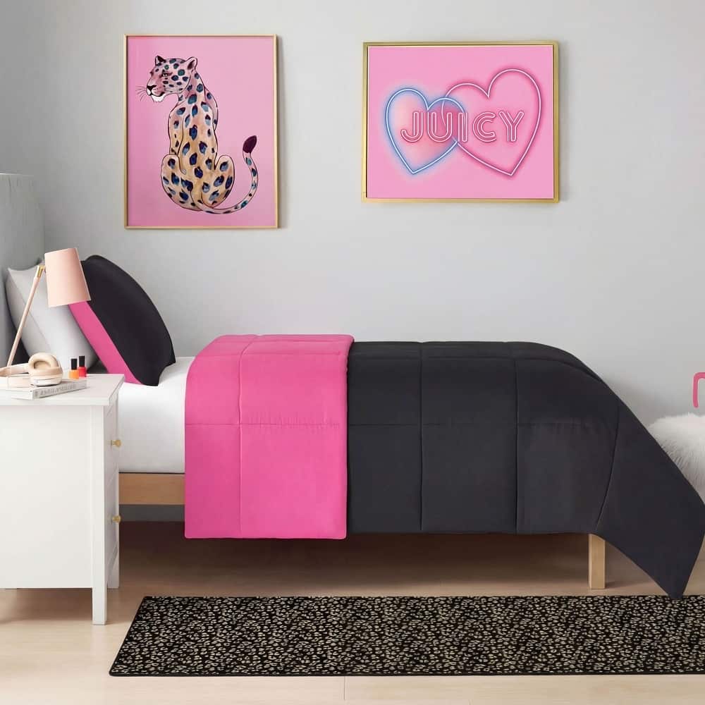 Juicy Couture Metallic Leopard Plush Rugs