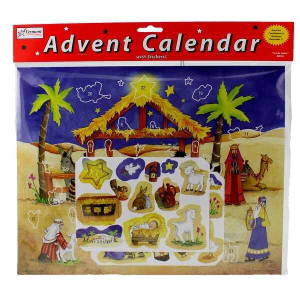Starlit Stable Sticker Advent Calendar multi Overstock 25636187