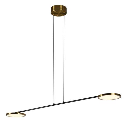 VONN Lighting Torino 39-in Integrated LED Pendant - Antique Brass