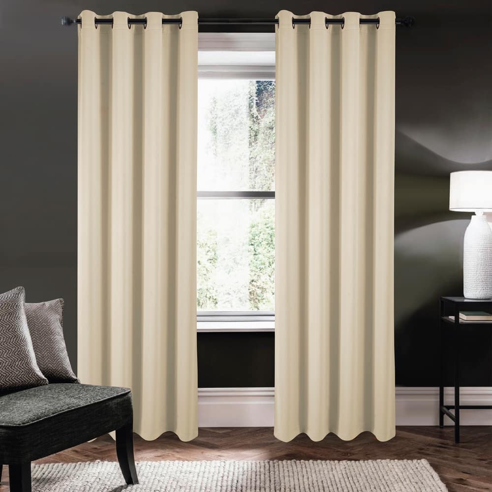 Riley 100 percent Blackout Window Curtain Panel 45, 63, 84, 95 or 105 inch