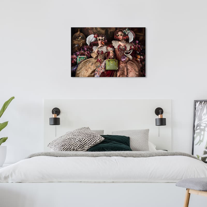 Wynwood Studio Canvas Fashion and Glam So Classy Glam Women Gold and Copper Rose Glam Wall Art Canvas Print