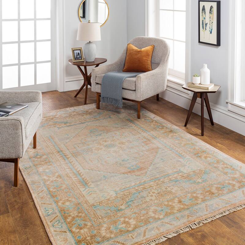 Kanchana Vintage Medallion Area Rug - 8' x 10' - Camel