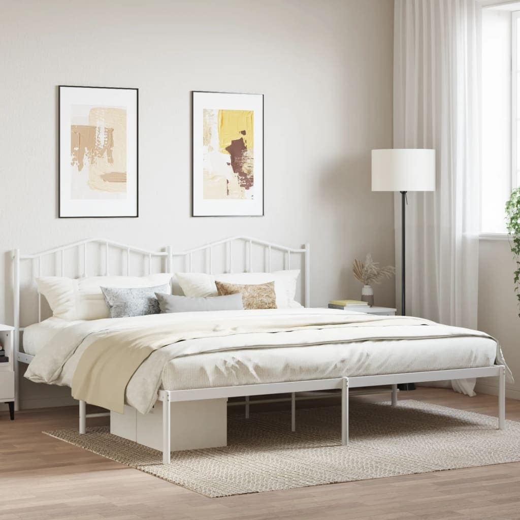 vidaXL Metal Bed Frame, No Mattress