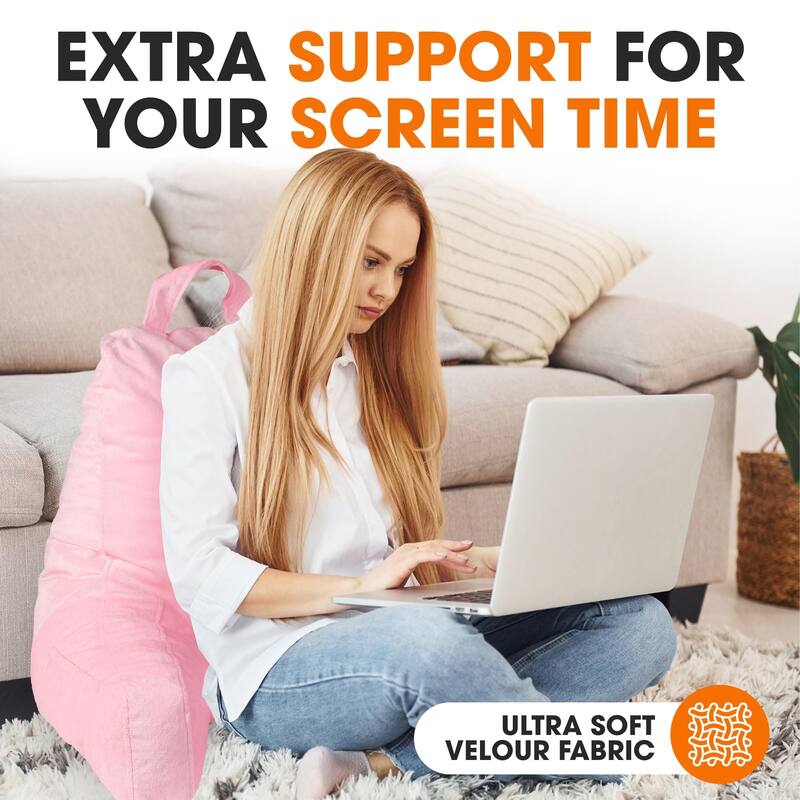 Cheer Collection Memory Foam Support Reading, TV Pillow